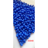 Чеський бісер Preciosa 10/0, 33040 синій, 50 г — бісер для рукоділля, прикрас і вишивки