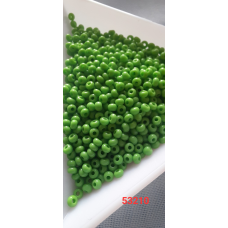 Чеський бісер Preciosa 10/0, 53210 зелений, 50 г — бісер для рукоділля, прикрас і вишивки