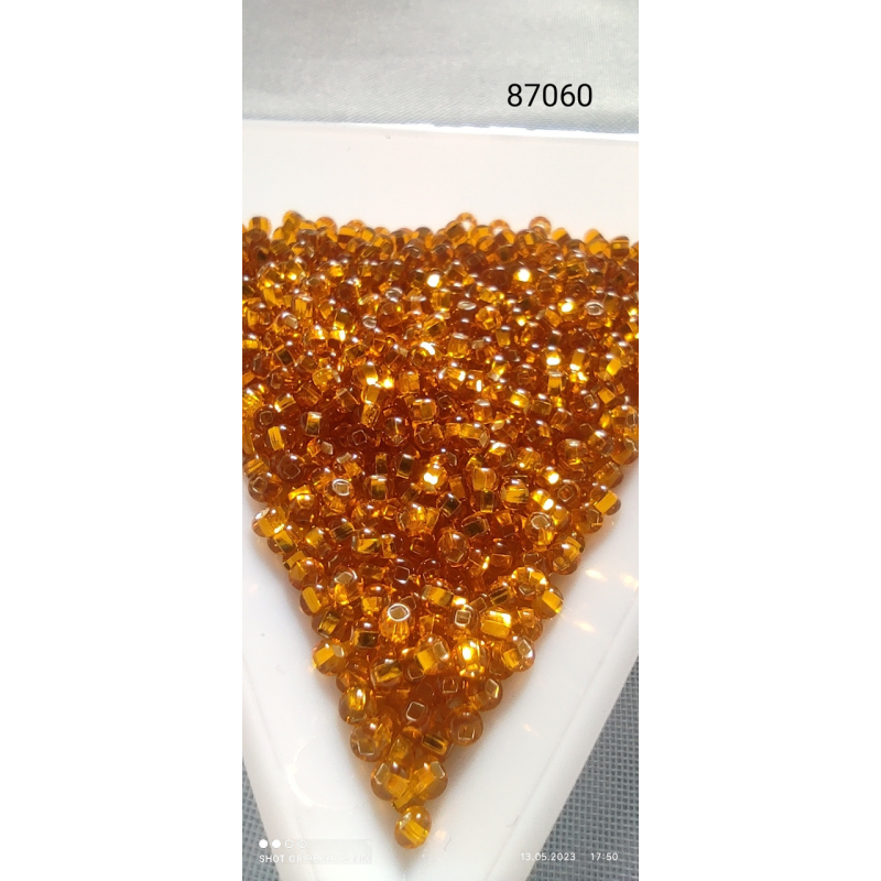 Чеський бісер Preciosa 10/0, 87060 золотистий, 50 г — бісер для рукоділля, прикрас і вишивки Чеський бісер Preciosa 10/0, 87060 золотистий, 50 г — бісер для рукоділля, прикрас і вишивки