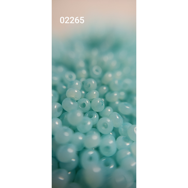 Чеський бісер Preciosa 10/0, 02265 бірюзовий, 50 г — бісер для рукоділля, прикрас і вишивки
