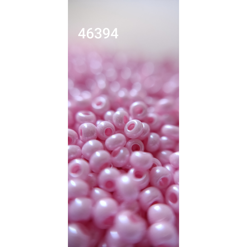 Чеський бісер Preciosa 10/0, 46394 рожевий, 50 г — бісер для рукоділля, прикрас і вишивки