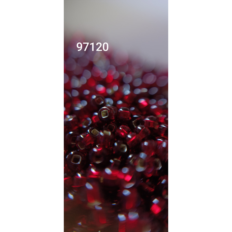 Чеський бісер Preciosa 10/0, 97120 червоний, 50 г — бісер для рукоділля, прикрас і вишивки