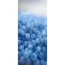 Чеський бісер Preciosa 10/0, 02232 блакитний, 50 г — бісер для рукоділля, прикрас і вишивки