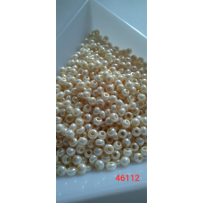 Чеський бісер Preciosa 10/0, 46112 беж, 50 г — бісер для рукоділля, прикрас і вишивки