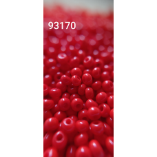 Чеський бісер Preciosa 10/0, 93170 червоний, 50 г — бісер для рукоділля, прикрас і вишивки