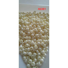Чеський бісер Preciosa 10/0, 46381 молочний, 50 г — бісер для рукоділля, прикрас і вишивки