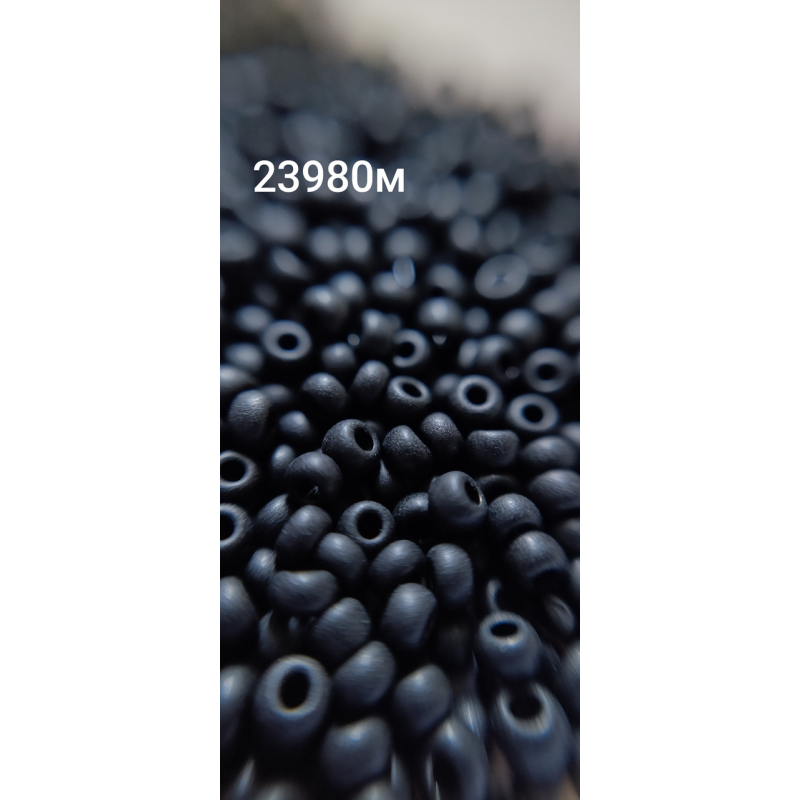 Чеський бісер Preciosa 10/0, 23980м чорний, 50 г — бісер для рукоділля, прикрас і вишивки Чеський бісер Preciosa 10/0, 23980м чорний, 50 г — бісер для рукоділля, прикрас і вишивки