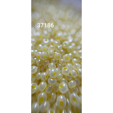 Чеський бісер Preciosa 10/0, 37186 жовтий, 50 г — бісер для рукоділля, прикрас і вишивки