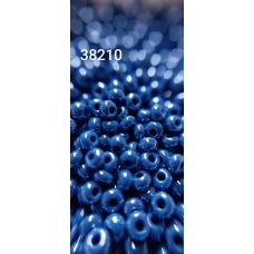 Чеський бісер Preciosa 10/0, 38210 синій, 50 г — бісер для рукоділля, прикрас і вишивки