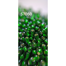 Чеський бісер Preciosa 10/0, 57060 зелений, 50 г — бісер для рукоділля, прикрас і вишивки