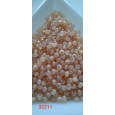 Чеський бісер Preciosa 10/0, 02211 беж, 50 г — бісер для рукоділля, прикрас і вишивки