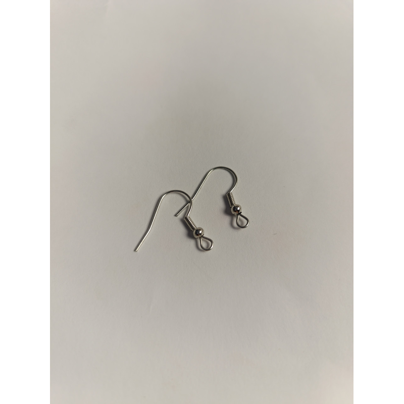 Швензи класичні з нержавіючої сталі, 18×18×0,7 мм, 1 пара, темно-сріблястий колір Швензи класичні з нержавіючої сталі, 18×18×0,7 мм, 1 пара, темно-сріблястий колір