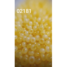 Чеський бісер Preciosa 10/0, 02181 жовтий, 1 г — бісер для рукоділля, прикрас і вишивки