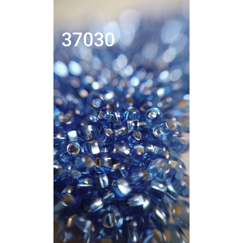 Чеський бісер Preciosa 10/0, 37030 блакитний, 1 г — бісер для рукоділля, прикрас і вишивки