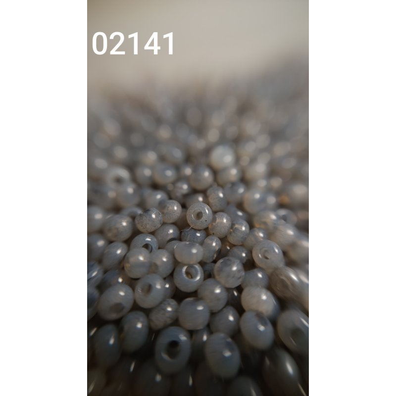 Чеський бісер Preciosa 10/0, 02141 сірий, 1 г — бісер для рукоділля, прикрас і вишивки Чеський бісер Preciosa 10/0, 02141 сірий, 1 г — бісер для рукоділля, прикрас і вишивки