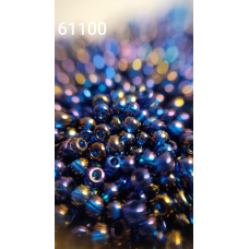 Чеський бісер Preciosa 10/0, 61100 синій, 1 г — бісер для рукоділля, прикрас і вишивки
