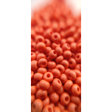 Чеський бісер Preciosa 10/0, 22m04 помаранчевий матовий, 5 г — бісер для рукоділля, прикрас і вишивки