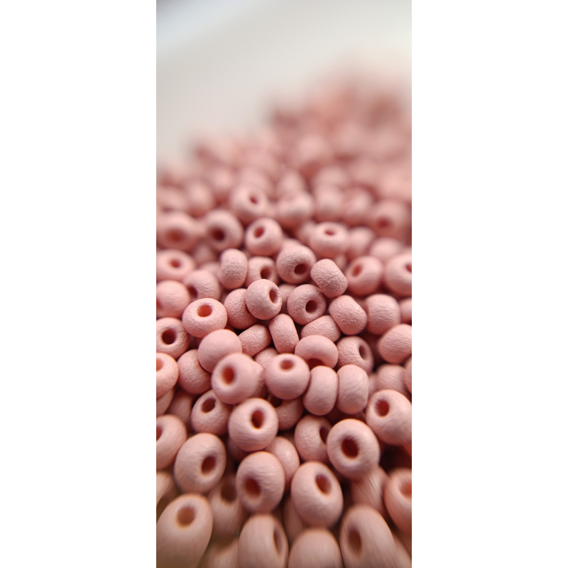 Чеський бісер Preciosa 10/0, 22m06 рожевий матовий, 5 г — бісер для рукоділля, прикрас і вишивки