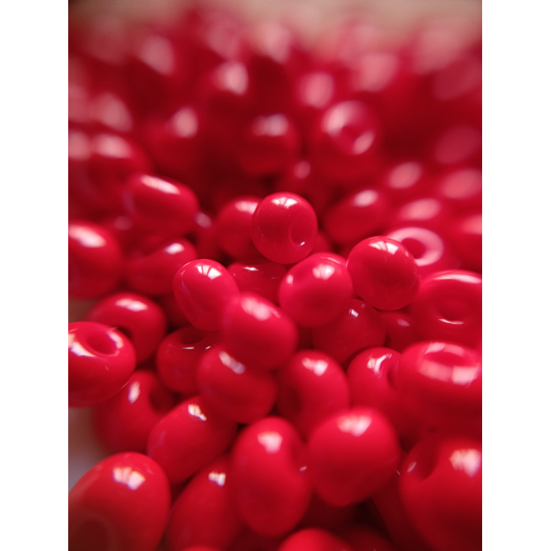 Чеський бісер Preciosa 6/0, 93170 червоний, 50 г — бісер для рукоділля, прикрас і вишивки Чеський бісер Preciosa 6/0, 93170 червоний, 50 г — бісер для рукоділля, прикрас і вишивки