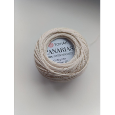 Нитки Canarias молочні, 100% бавовна, для в’язання джгутів з бісеру