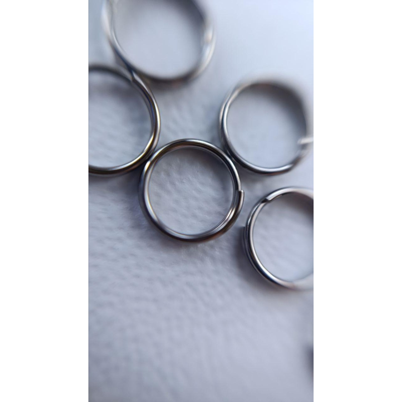 Кільця з“єднувальні подвійні мед. сталь 7мм 1шт Кільця з“єднувальні подвійні мед. сталь 7мм 1шт