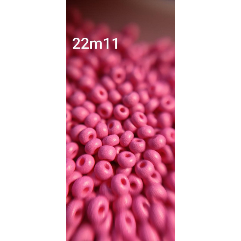 Чеський бісер Preciosa 10/0, 22m11 рожевий матовий, 5 г — бісер для рукоділля, прикрас і вишивки Чеський бісер Preciosa 10/0, 22m11 рожевий матовий, 5 г — бісер для рукоділля, прикрас і вишивки