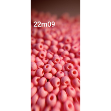 Чеський бісер Preciosa 10/0, 22m09 рожевий матовий, 5 г — бісер для рукоділля, прикрас і вишивки