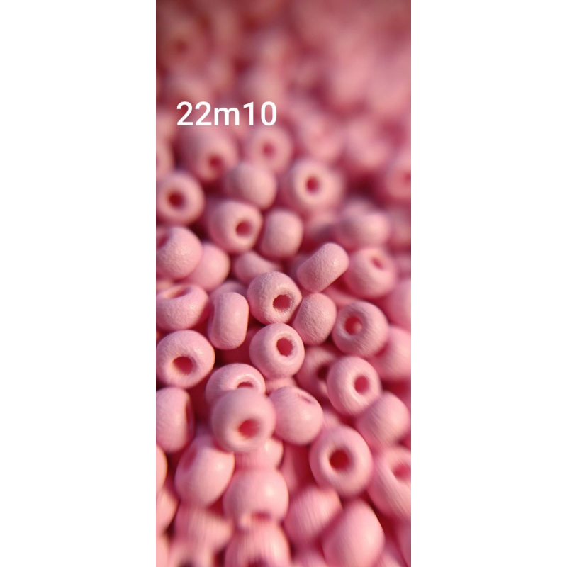 Чеський бісер Preciosa 10/0, 22m10 рожевий матовий, 5 г — бісер для рукоділля, прикрас і вишивки