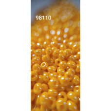 Чеський бісер Preciosa 10/0, 98110 оранжевий, 50 г — бісер для рукоділля, прикрас і вишивки
