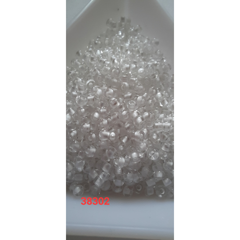 Чеський бісер Preciosa 10/0, 38302 білий, 50 г — бісер для рукоділля, прикрас і вишивки