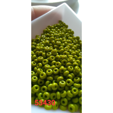 Чеський бісер Preciosa 10/0, 53430 оливковий, 50 г — бісер для рукоділля, прикрас і вишивки