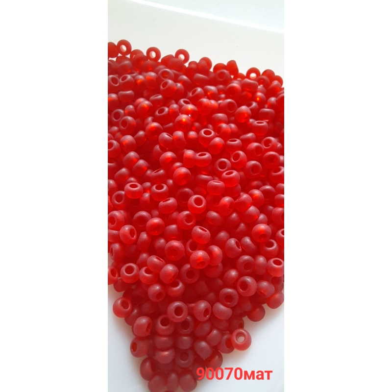 Чеський бісер Preciosa 10/0, 90070м червоний, 50 г — бісер для рукоділля, прикрас і вишивки Чеський бісер Preciosa 10/0, 90070м червоний, 50 г — бісер для рукоділля, прикрас і вишивки