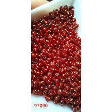 Чеський бісер Preciosa 10/0, 97090 червоний, 50 г — бісер для рукоділля, прикрас і вишивки