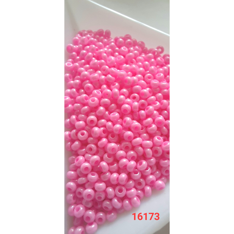 Чеський бісер Preciosa 10/0, 16173 рожевий, 50 г — бісер для рукоділля, прикрас і вишивки