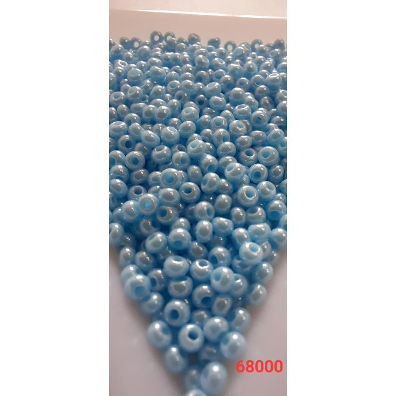 Чеський бісер Preciosa 10/0, 68000 блакитний, 50 г — бісер для рукоділля, прикрас і вишивки Чеський бісер Preciosa 10/0, 68000 блакитний, 50 г — бісер для рукоділля, прикрас і вишивки