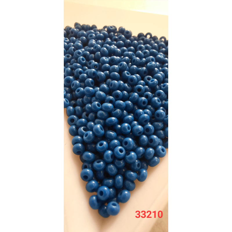 Чеський бісер Preciosa 10/0, 33210 синій, 50 г — бісер для рукоділля, прикрас і вишивки