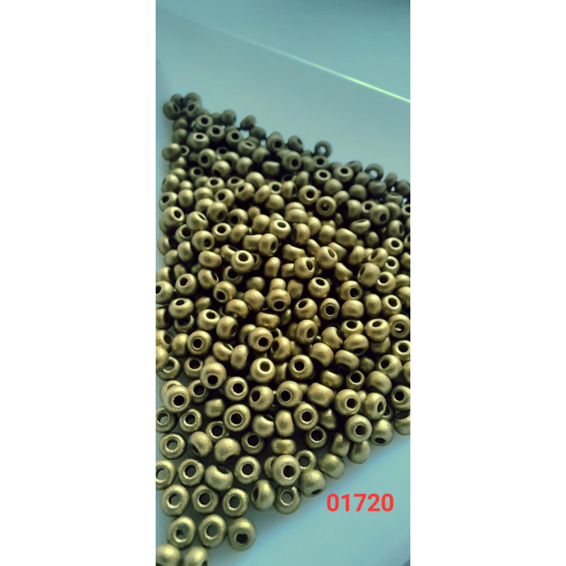Чеський бісер Preciosa 10/0, 01720 золотистий , 50 г — бісер для рукоділля, прикрас і вишивки Чеський бісер Preciosa 10/0, 01720 золотистий , 50 г — бісер для рукоділля, прикрас і вишивки