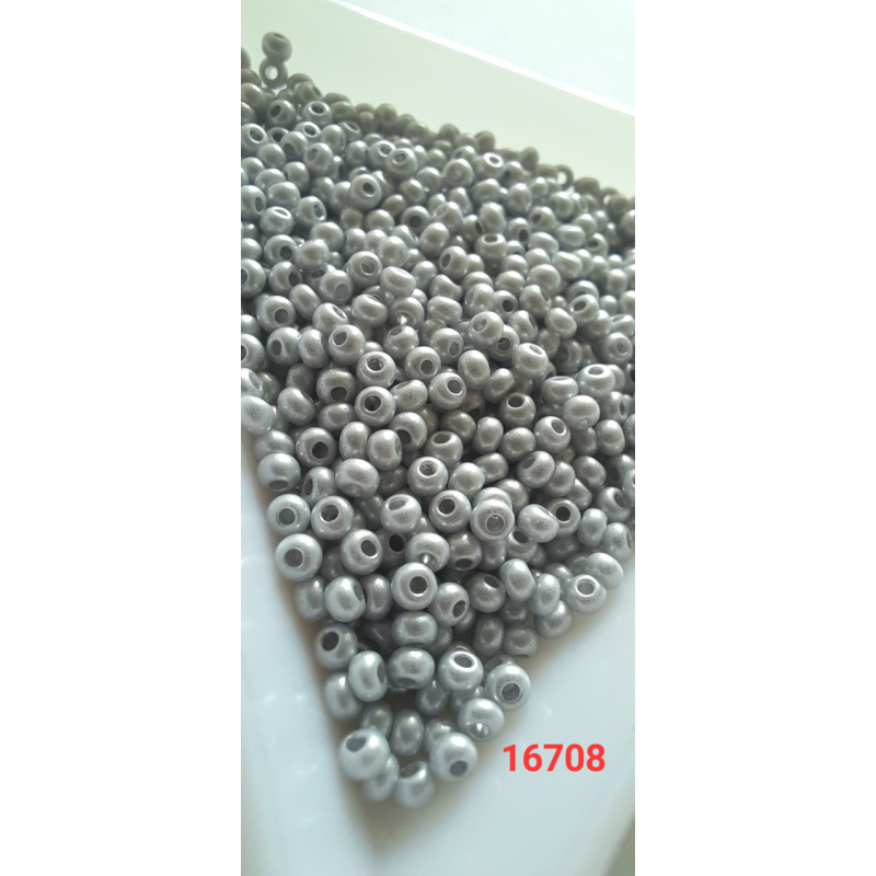 Чеський бісер Preciosa 10/0, 16708 сірий, 50 г — бісер для рукоділля, прикрас і вишивки Чеський бісер Preciosa 10/0, 16708 сірий, 50 г — бісер для рукоділля, прикрас і вишивки