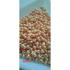 Чеський бісер Preciosa 10/0, 46387 беж, 50 г — бісер для рукоділля, прикрас і вишивки
