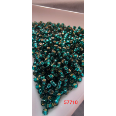 Чеський бісер Preciosa 10/0, 57710 бірюзовий, 50 г — бісер для рукоділля, прикрас і вишивки